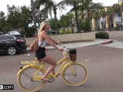 Preview 4 of Amateur Teen Kenzie POV fuck in public bike room