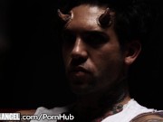 Preview 3 of Joanna Angel Double Penetration Creampie in HELL!