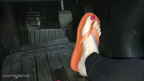 Flip Flops Barefoot Pedal pumping Custom