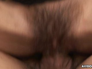 Busty Asian idol wears leather boots_while ridinga boner