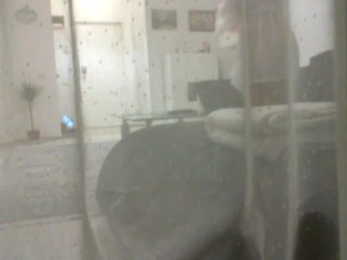 SPY NEIGHBOR OIL BODY LEGS FEET AND HAIRY PUSSY