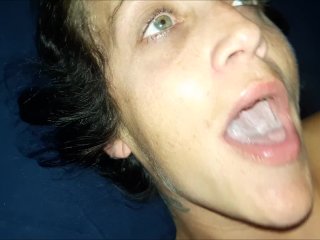 blowjob, throated, hj, oral creampie