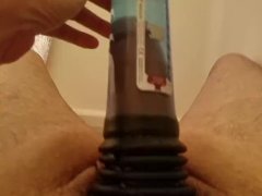Late Night Bath Fun With a Bathmate and Fleshlight Part 1