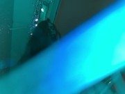 Preview 6 of freckledRED Cums Twice With Her Dildo And Vibrator Under Blue Lighting