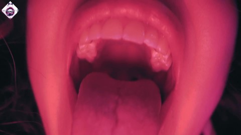 Giantess - teasing you with my long tongue and eating you alive