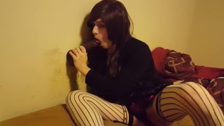 Slutty Rachel Takes A Dildo From The BBC