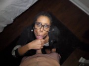 Preview 1 of Kira Noir BlowJob with Glasses