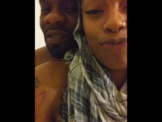 ebony, couples bathing, babe, small tits
