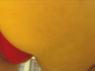 Hard to Breathe in Giantess Ass, Red LacePOV