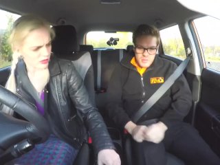 Fake Driving School Busty blonde learner fucks fake driving instructor screenshot number 0