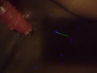 masturbate, ebony, point of view, creampie