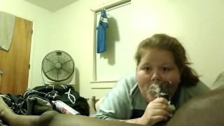 Fat Girl Gets Messy With Whip Cream And A Dick