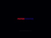 Preview 1 of Fistertwister - Double Blond Pussy Stretching