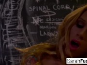 Sara Jessie masturbates in a jail cell