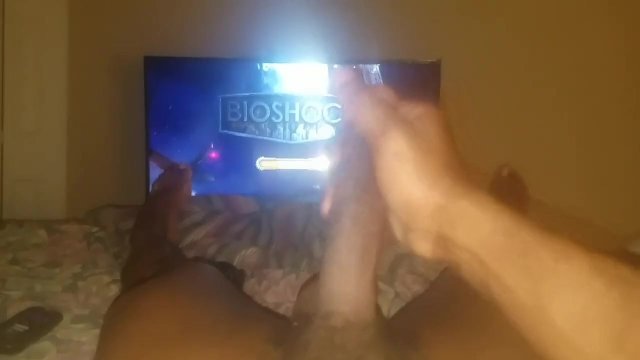 a little stress reliever-), (slow motion cumshot)