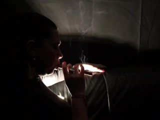 cigar, verified amateurs, inhale, solo female
