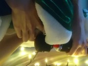 Preview 3 of little christmas elf cums hard | Christmas Special