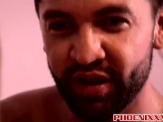 Two twink dudes ass fucking hard in the office for fun