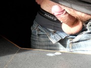 Jerking My Uncut Dick and Cumming Twice a Minute Apart In Jeans