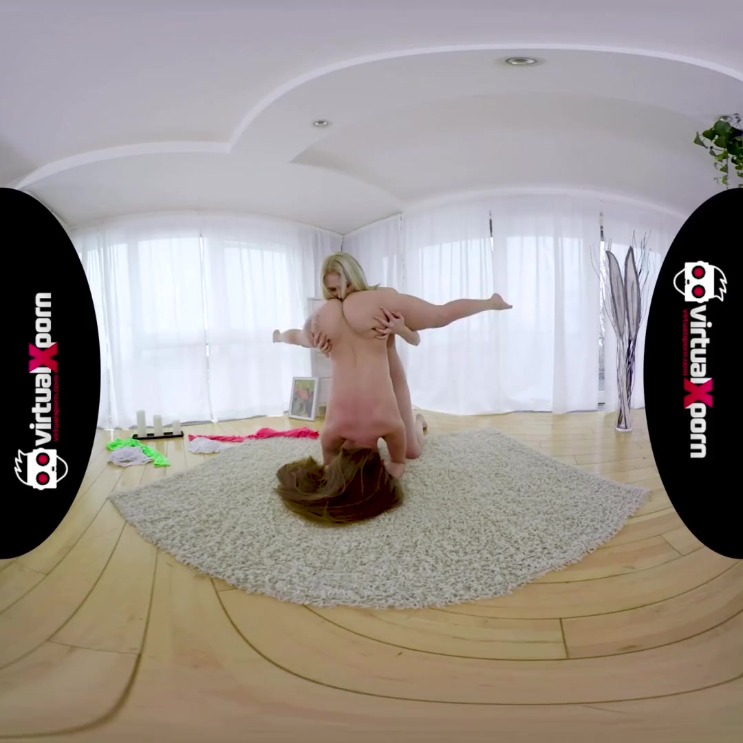 cute flexible teen gets stretched by her girlfriend