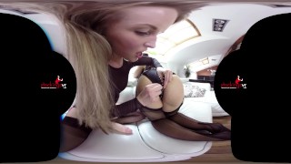 StockingsVR – Big ass milf deep anal strapon