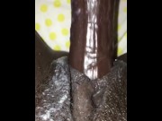 Preview 2 of Ebony Hairy Creamy Pussy