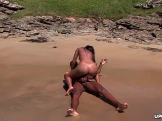Fucking on the Beach with a BlackDude's Rock_Hard Cock