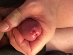 Close-up Foreskin Cumshot