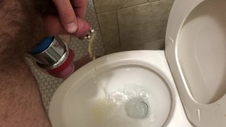 Prince Albert Piss, with my ball stretchers on of course