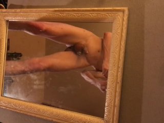 Anal Play with Huge Cumshot onMirrors