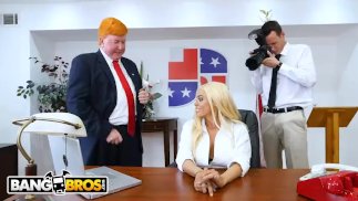BANGBROS - Luna Star Gets Grabbed By The Pussy At The White House!