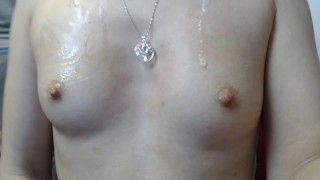 Slut Displaying Her Natural Small Breasts