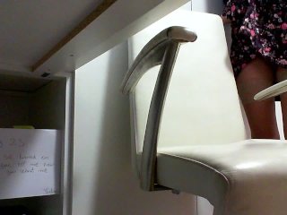 MASTURBATE AT WORK : DAY 23 :SPY UNDER MY SKIRT