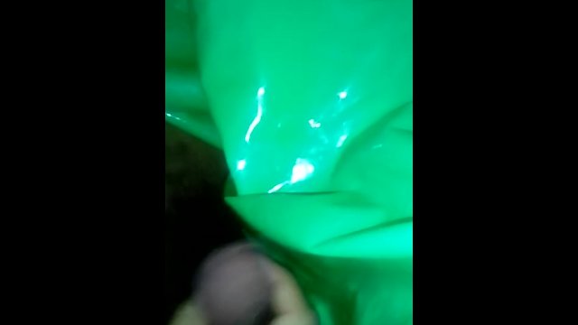Hand job under plastic