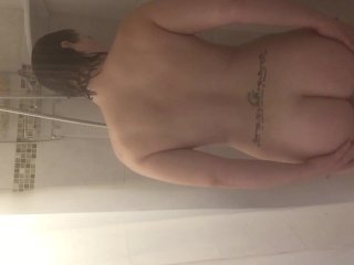 shower, dripping wet pussy, babe, brunette