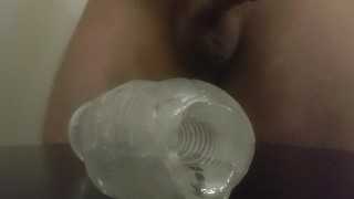 Masturbating Silicone With a HUGE CUM Load after