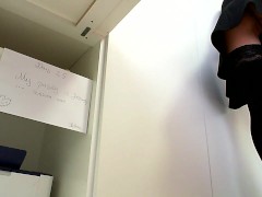 Masturbate at work :Day 25:Panties off .more comfy