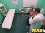 Preview 3 of Fake Hospital Swallowing doctors hot cum helps soothe babes throat