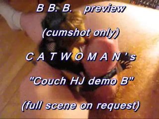 ejaculation, solo male, catwoman, preview