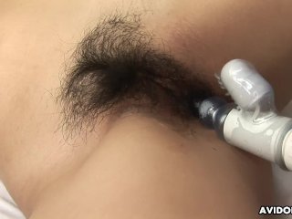 Stuffing her cunt with her sex toy and she adores the feeling