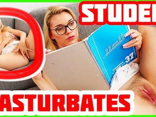 Студент предпочитает мастурбировать! | Энни Аврора