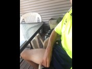 Preview 5 of Aussie Tradie Soft Piss On Smoke Break