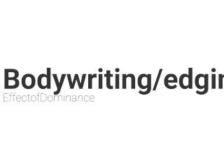 Teaser - Bodywriting and Edging