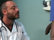Preview 3 of ExtraBigDicks Scary Str8 Big Black Dick Visits His Doctor