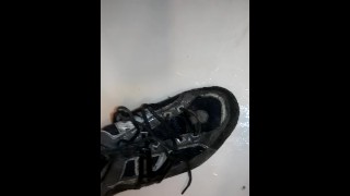 Pissing on my running shoes
