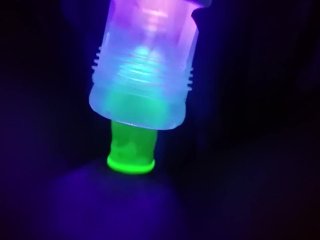 Glow in the Dark_Condom, FleshlightFucking Cumplay