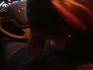 Teen girl sucking daddy's cock