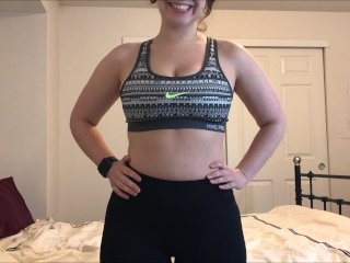 big tits, cardio, teasing, solo female