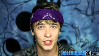 Jayden Ellis has an interview before the sex action part