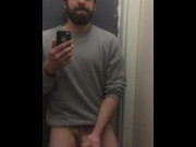 Preview 3 of Cute boy cum on mirror